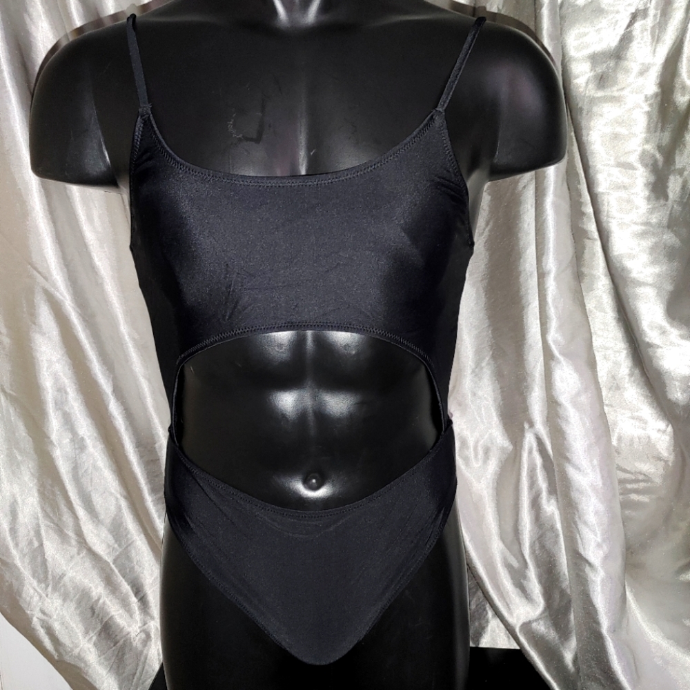 Frederick's Of Hollywood Black One Piece Swimsuit. New With Tags